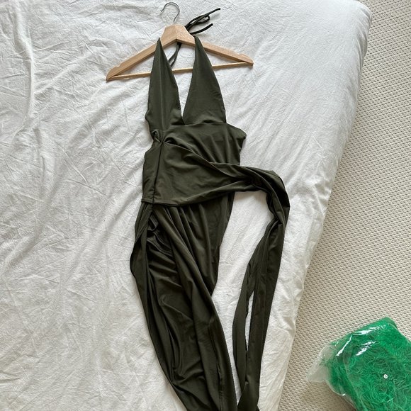 SCK The Label Forelli stretch slit halter dress - Picture 2 of 4